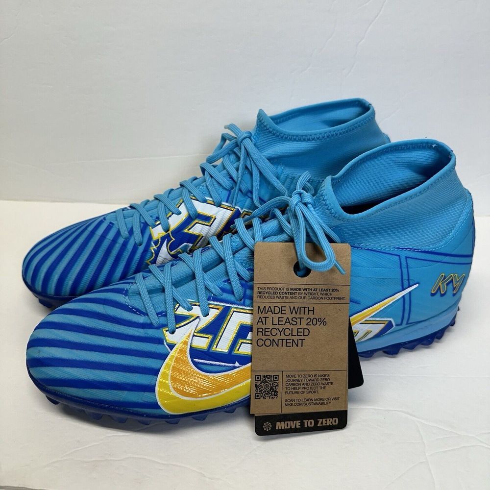 Nike Mercurial Superfly 9 Academy KM TF Turf Blue DO9347-400 Men's 11.5 Womens13 - Picture 2 of 7